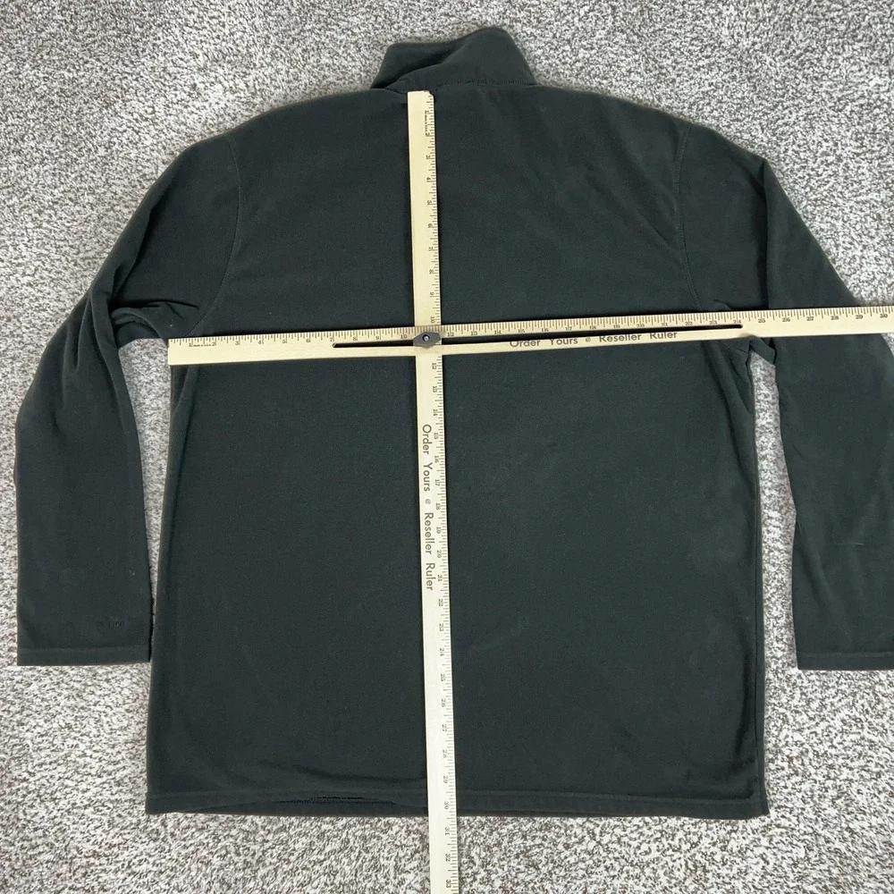 North Face Pullover Mens 2XL Black Fleece Quarter Zip Long Sleeve TKA 100 Hiking